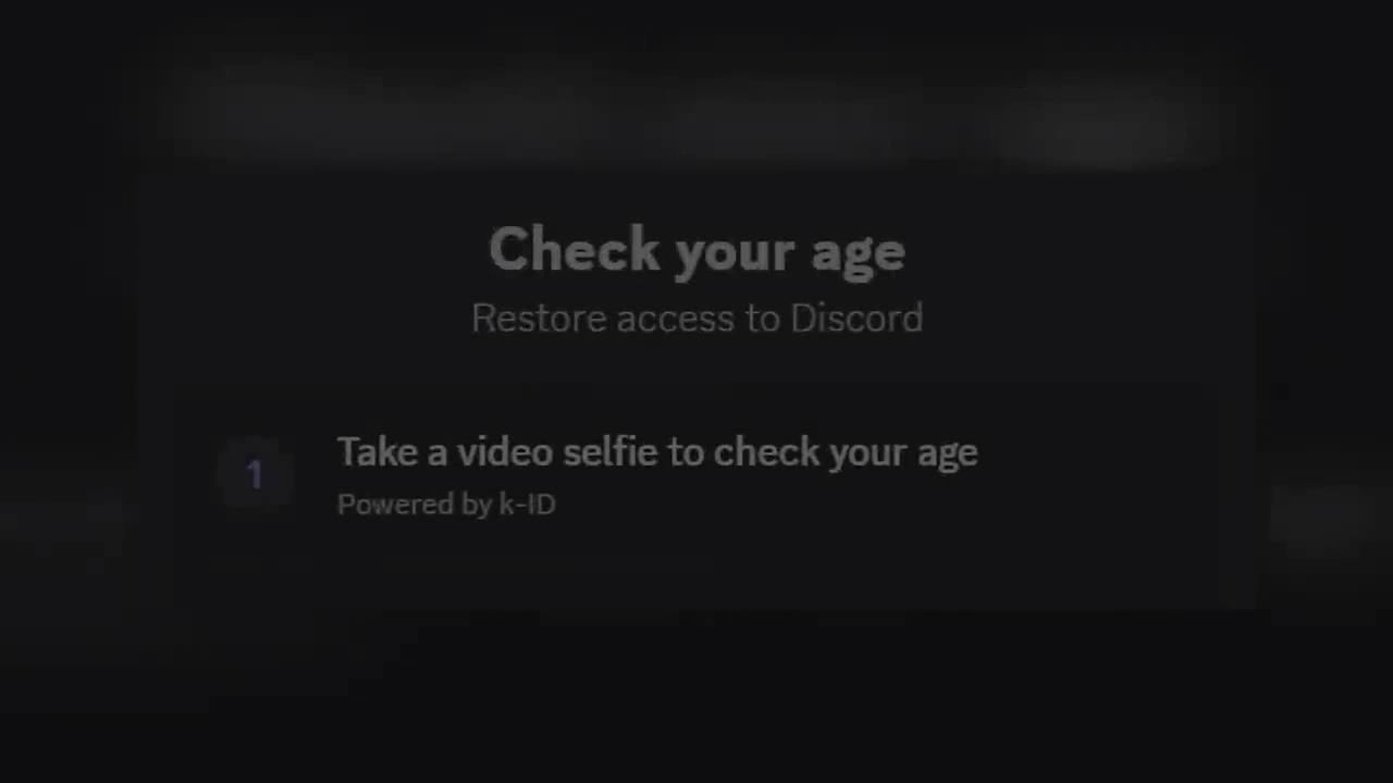 Discord Age Verification